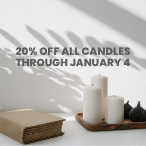 Candles and Candle Holders Included